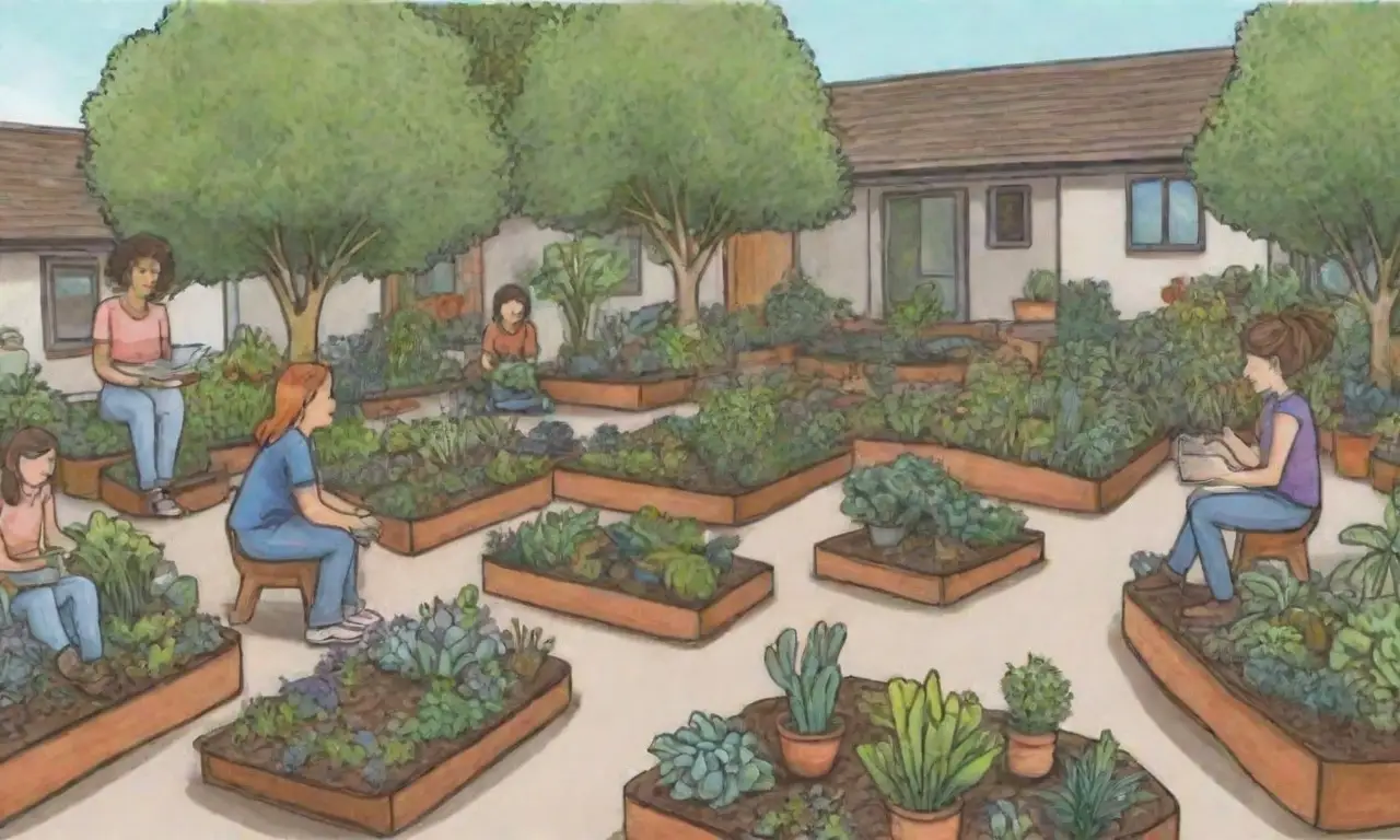 Los jardines urbanos fomentan la conexión social y el bienestar comunitario