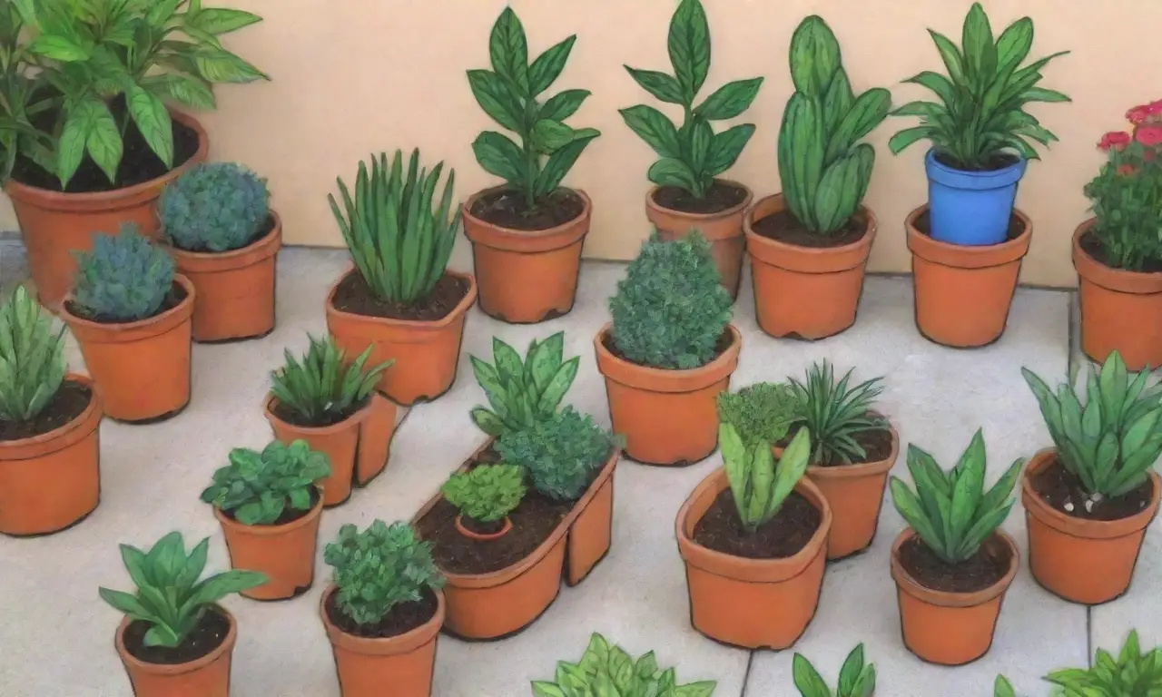 Jardinería urbana sostenible con botellas recicladas y plantas verdes
