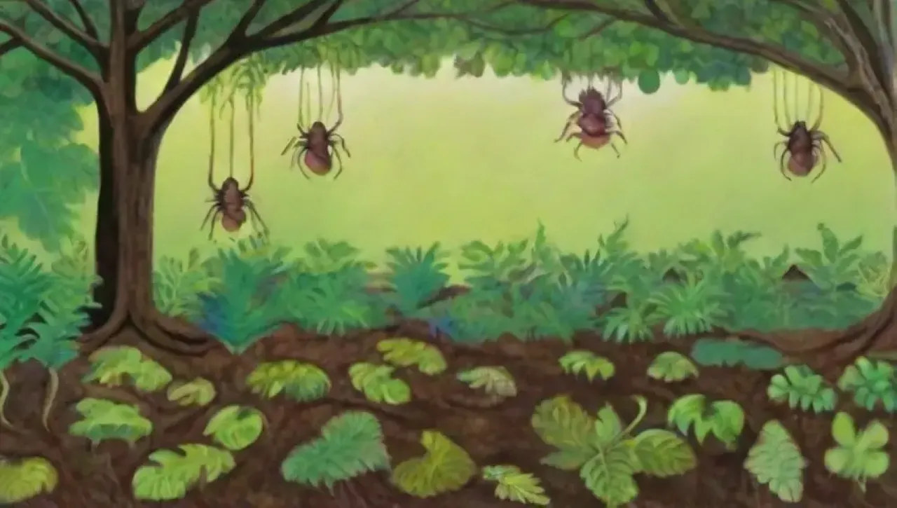 Un ecosistema vibrante interconectado de vida, color y naturaleza