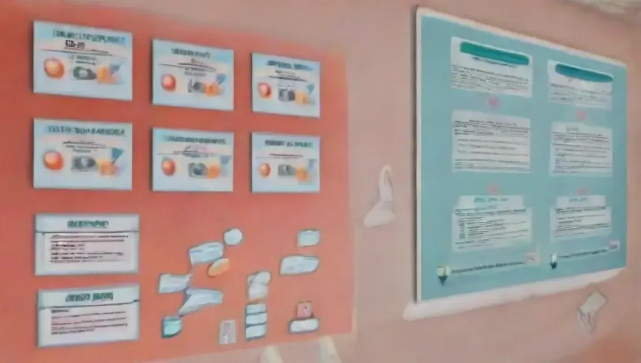 Un fondo vibrante de salud con símbolos médicos, herramientas quirúrgicas y un paciente sereno en un hospital