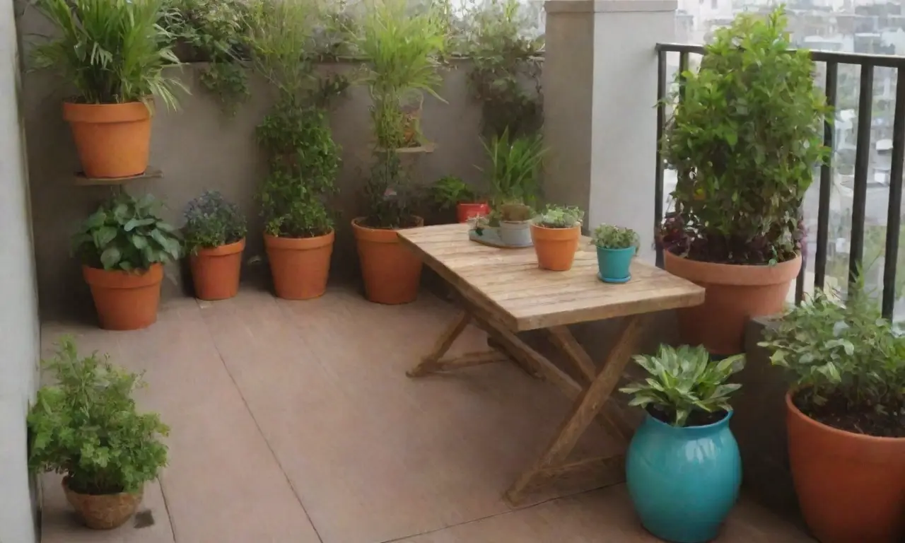 Diseños creativos de balcones con plantas vibrantes y espacios acogedores