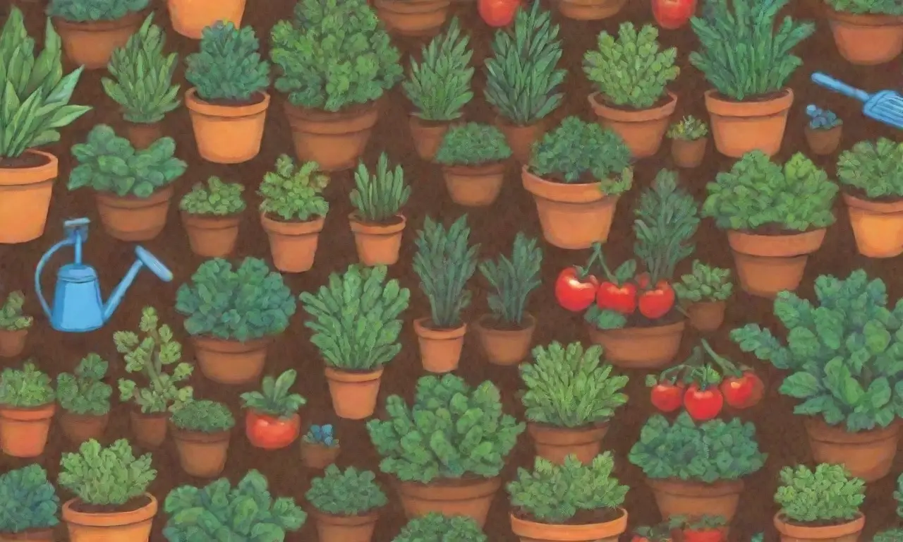 Colores vibrantes, plantas exuberantes y cultivo saludable