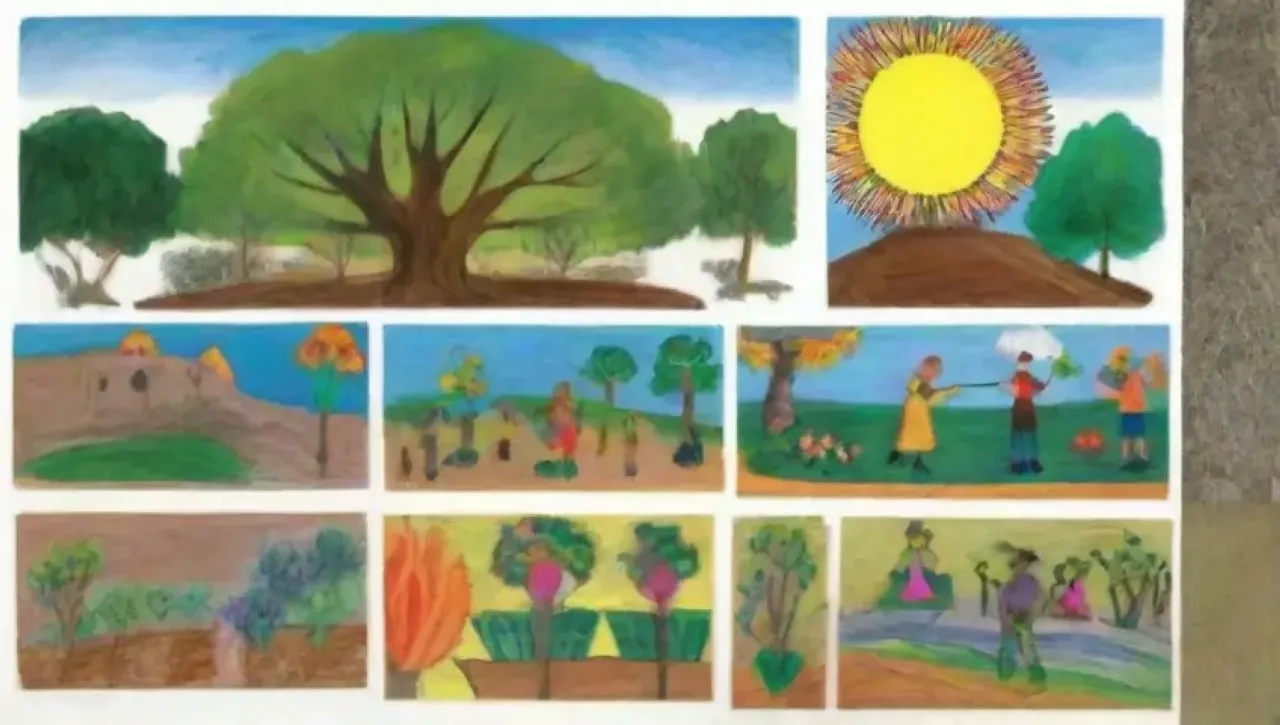 Un entorno educativo vibrante y sostenible que fomenta la conexión con la naturaleza