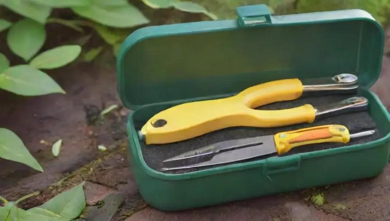 Kit de jardinería completo y organizado con herramientas y materiales esenciales
