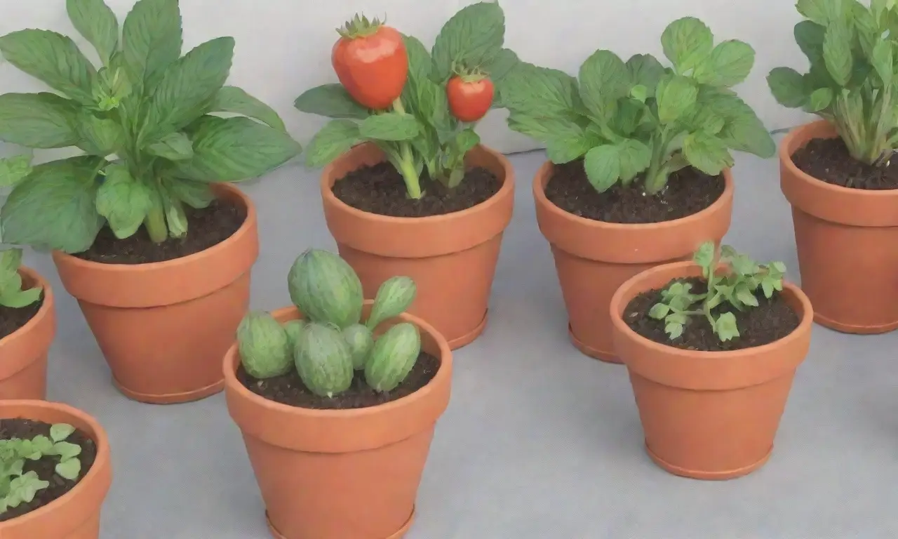Jardinería en casa con coloridos cultivos frescos y vibrantes