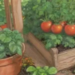 Se benefician las plantas de cilantro al crecer junto a tomates