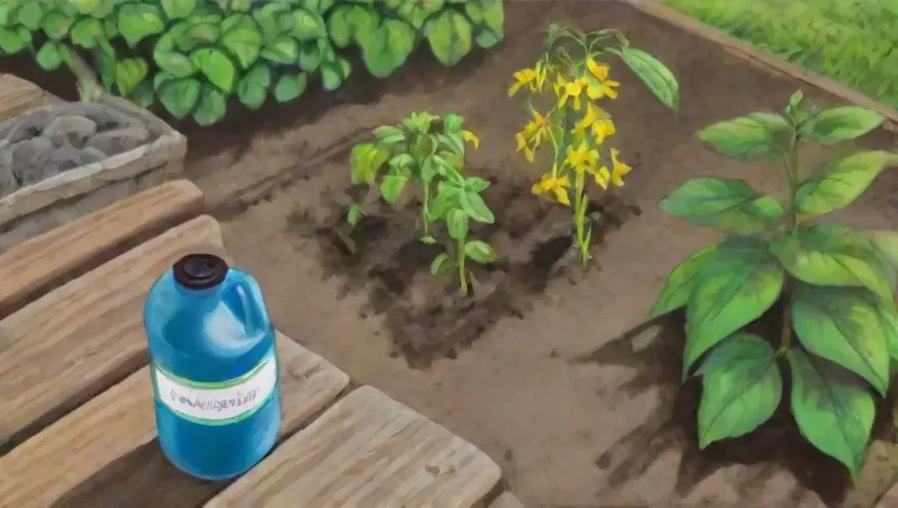 Un jardín vibrante de legumbres y flores, donde la naturaleza y el cuidado se entrelazan