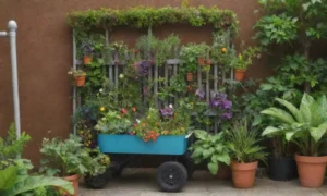 Guía fácil para crear un jardín móvil con colores vibrantes y plantas exuberantes