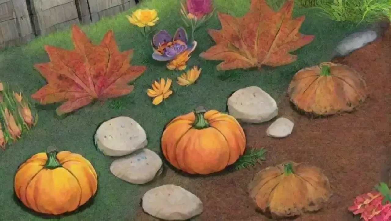 Un jardín vibrante y diverso lleno de vida y aromas