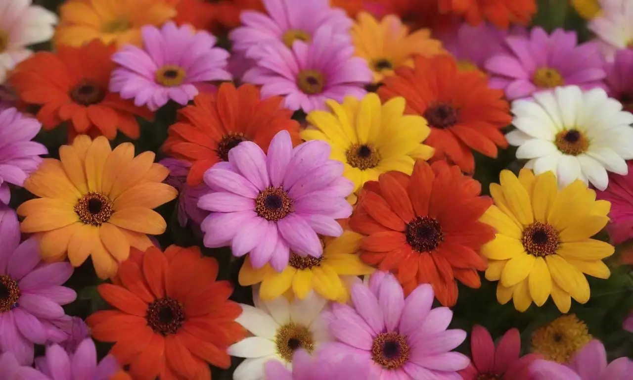Flores coloridas que celebran la diversidad y la belleza de la naturaleza